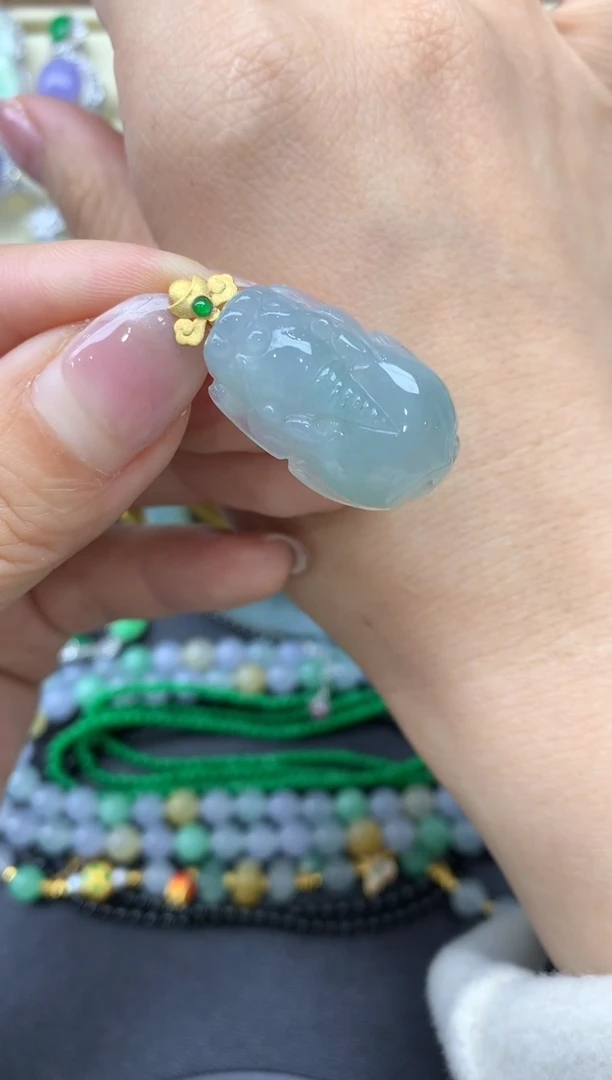 【闪购商品】翡翠颈饰18K金镶嵌80-中国好珍宝