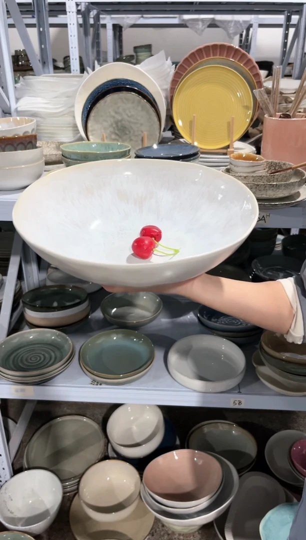 【闪购商品】瓷片外贸尾货瑕疵满20包邮X DS大汤盆