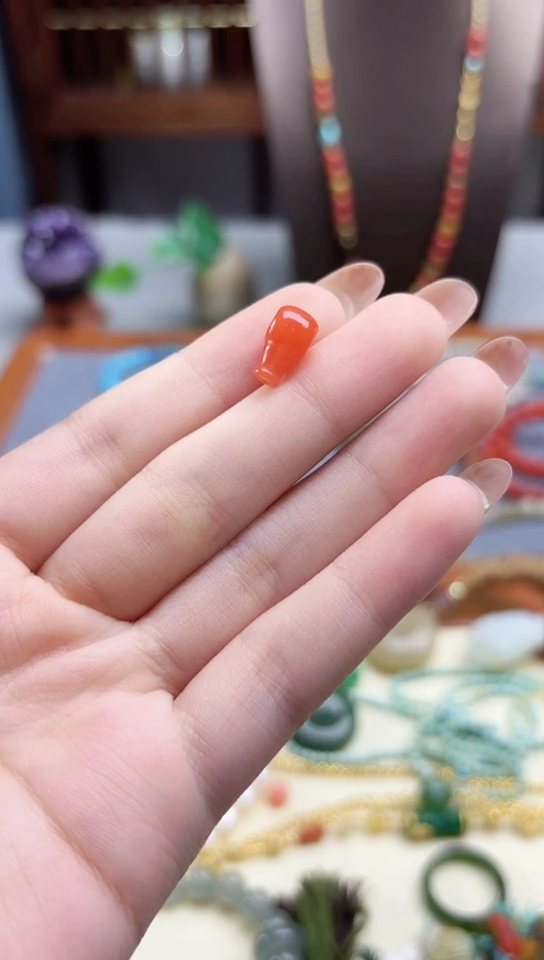 未镶嵌南红玛瑙挂件南红三通配饰DN