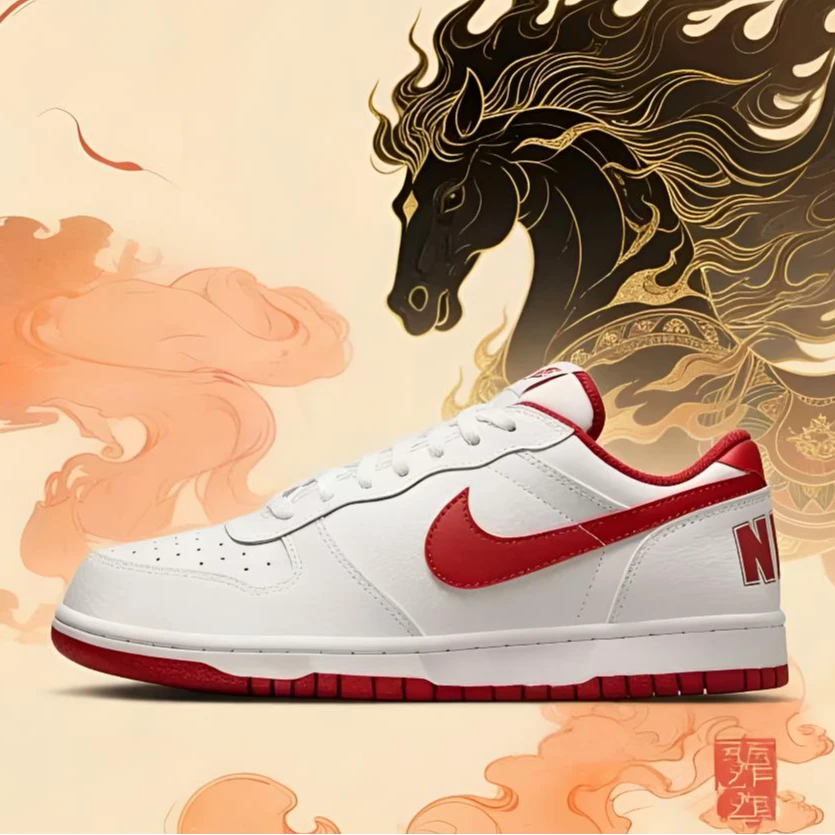 NIKE/耐克 Big Low经典时尚男士运动板鞋 耐磨防滑休闲 355152150