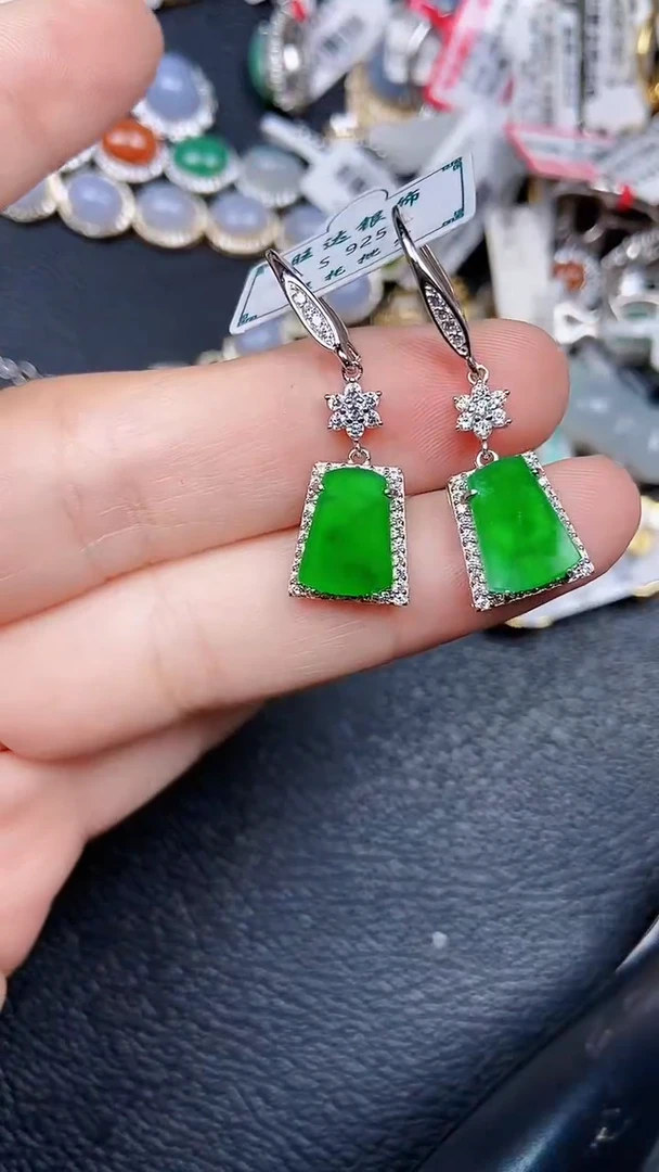 颈饰银S925镶嵌翡翠798