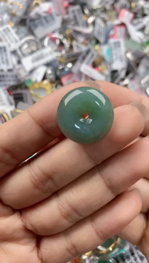 银S925镶嵌戒指翡翠777----8