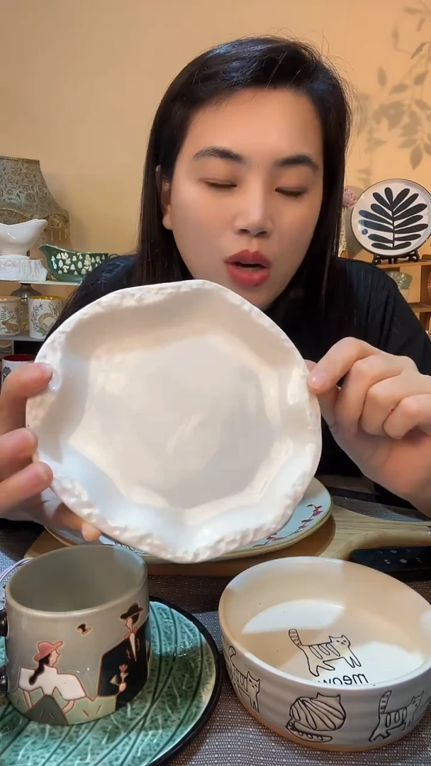 瓷片7英寸盘 微瑕款 介意勿拍
