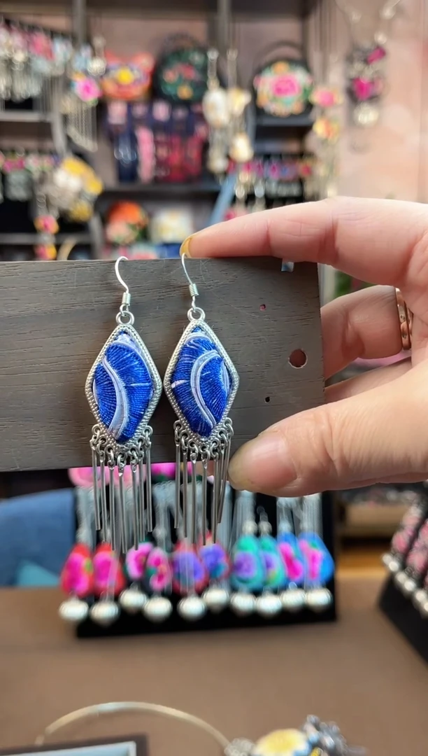 织绣 民族风手工非遗老绣饰品607