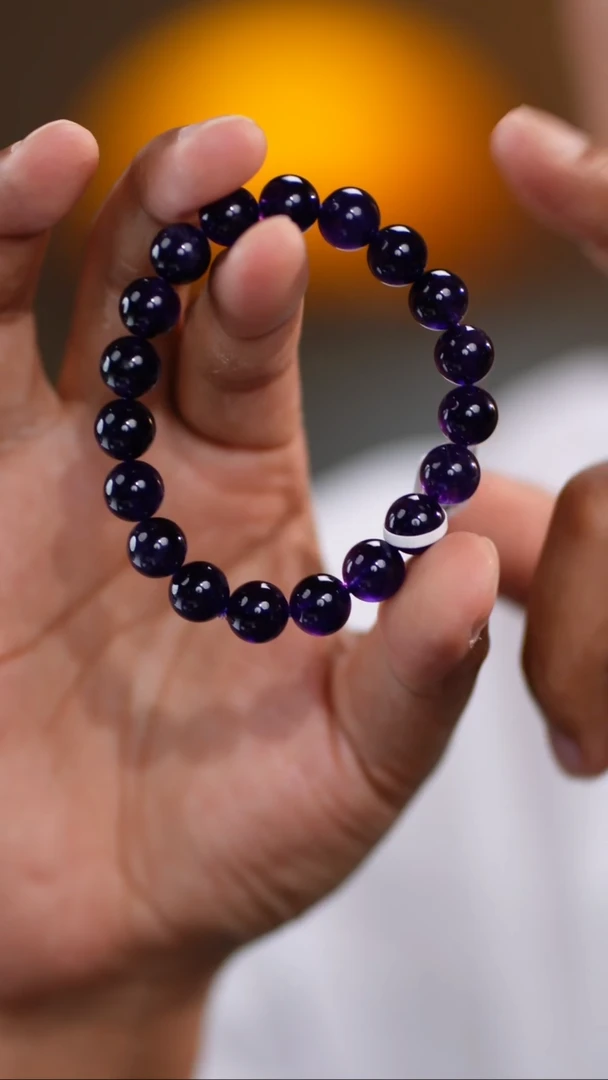 水晶手链未镶嵌紫10mm 5034