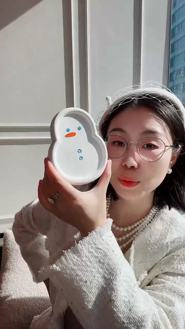 雪人造型托盘单个装样品