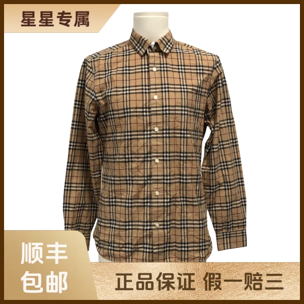 妃鱼/博柏利/棉/衬衫/95新/x零五一一