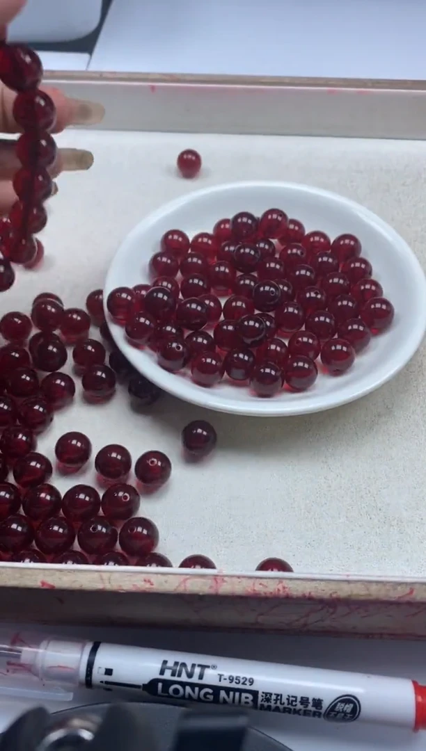 【闪购商品】蜜蜡颈饰未镶嵌w2272血*珀蜜蜡12mm*10颗