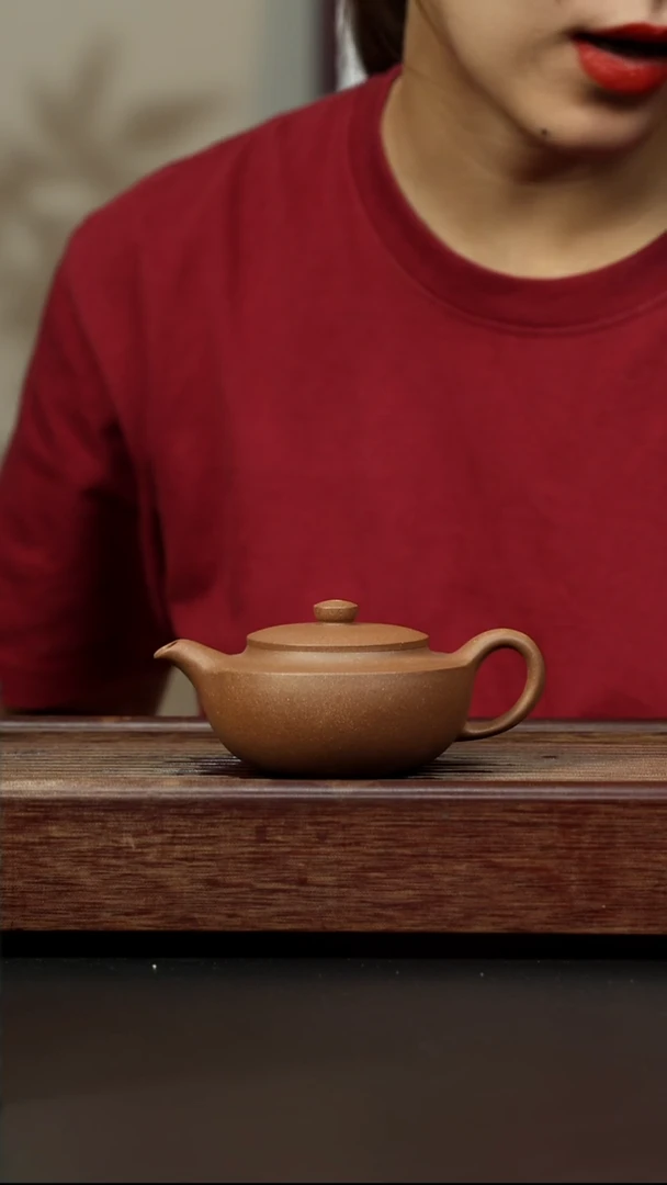 紫砂茶壶老段 汉扁 全手工