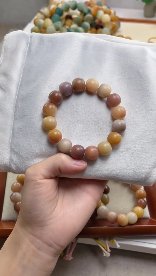 菩提根/象牙果手串紫美人干磨苹果13*14手串D35