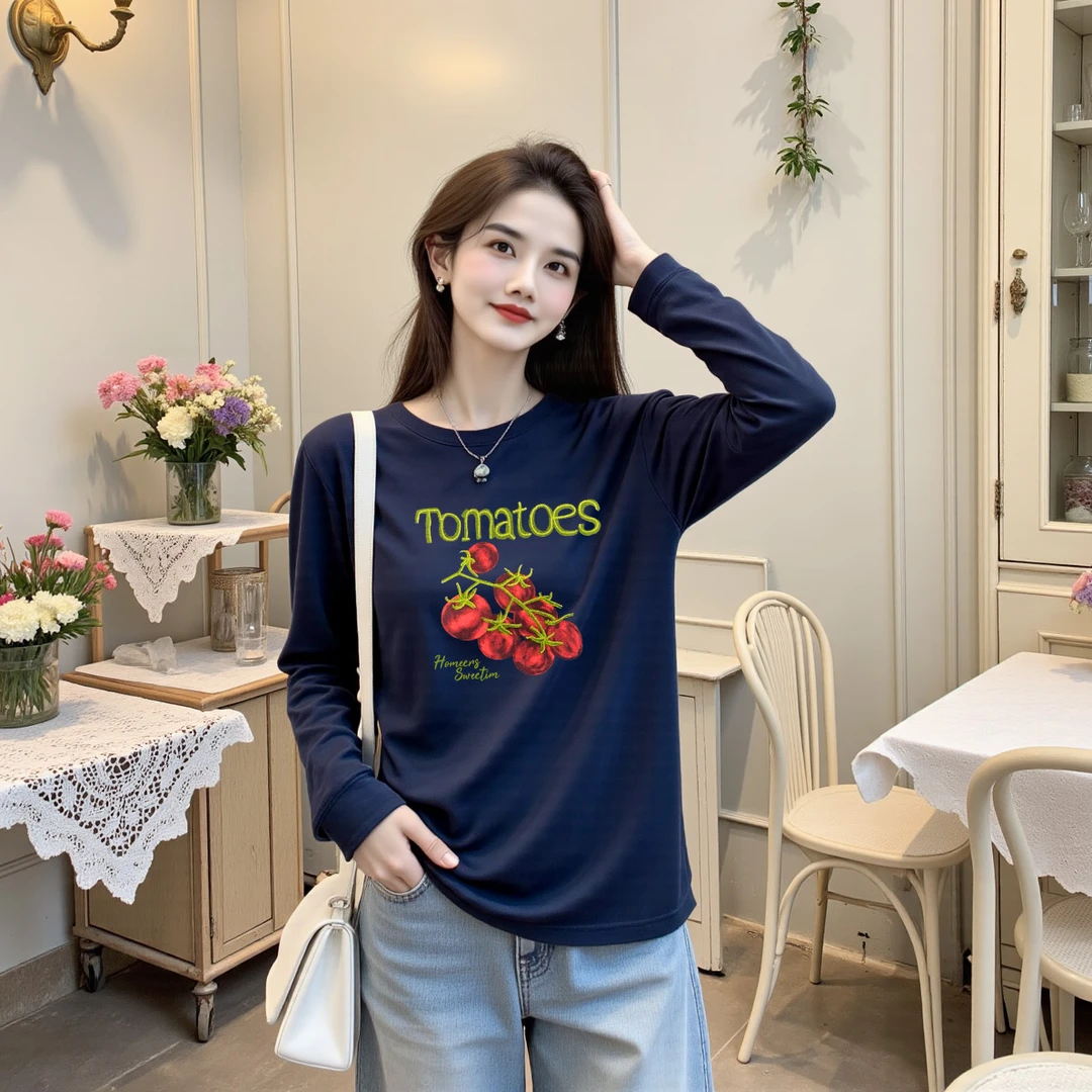 【小番茄】卫衣绒衫保暖打底单穿卫衣宽松长袖时尚