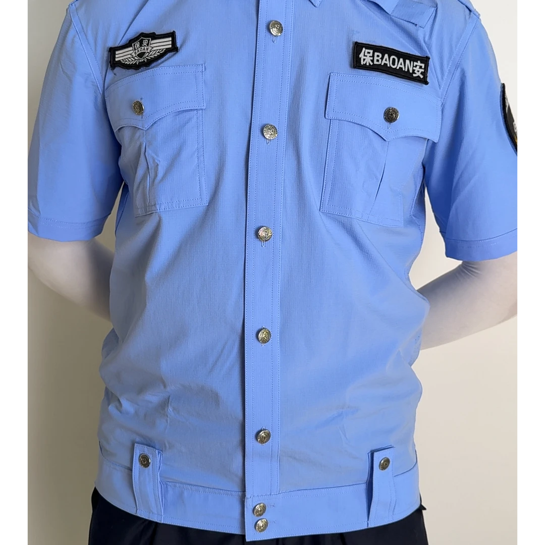 停车场保安速干通勤服，2025新款物业保安夹克衬衣