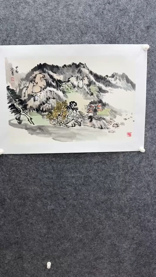 国画书画报艺术甄选A144迎春作2.7平尺