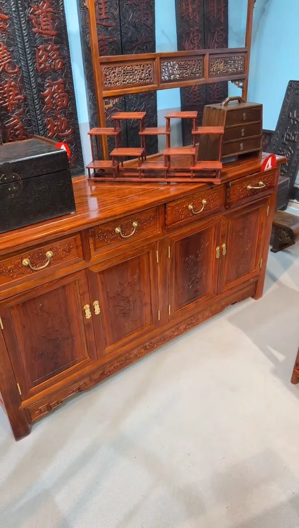 木大**粱花梨 4号边柜