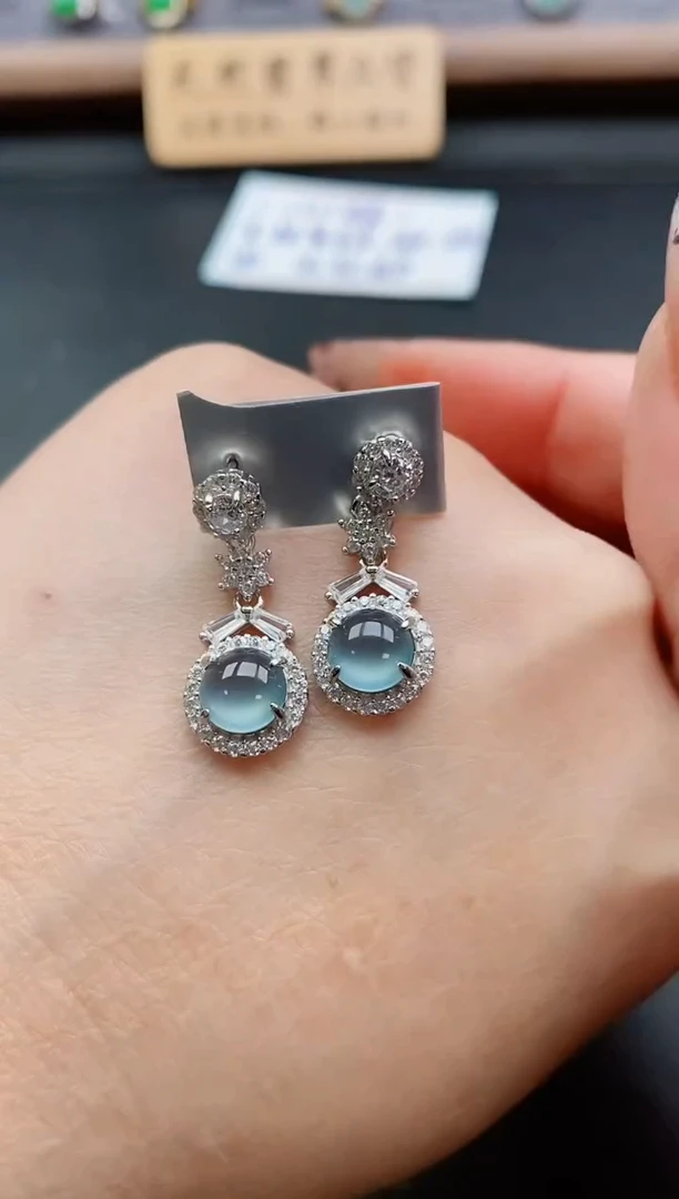 银S925镶嵌戒指翡翠1