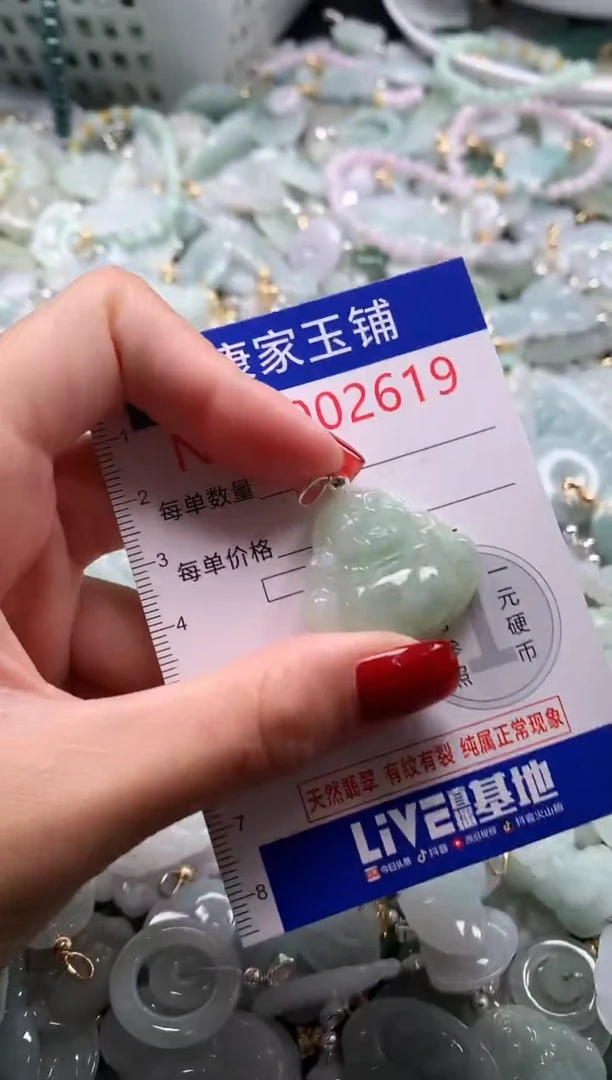 翡翠未镶嵌吊坠(不含链)2619