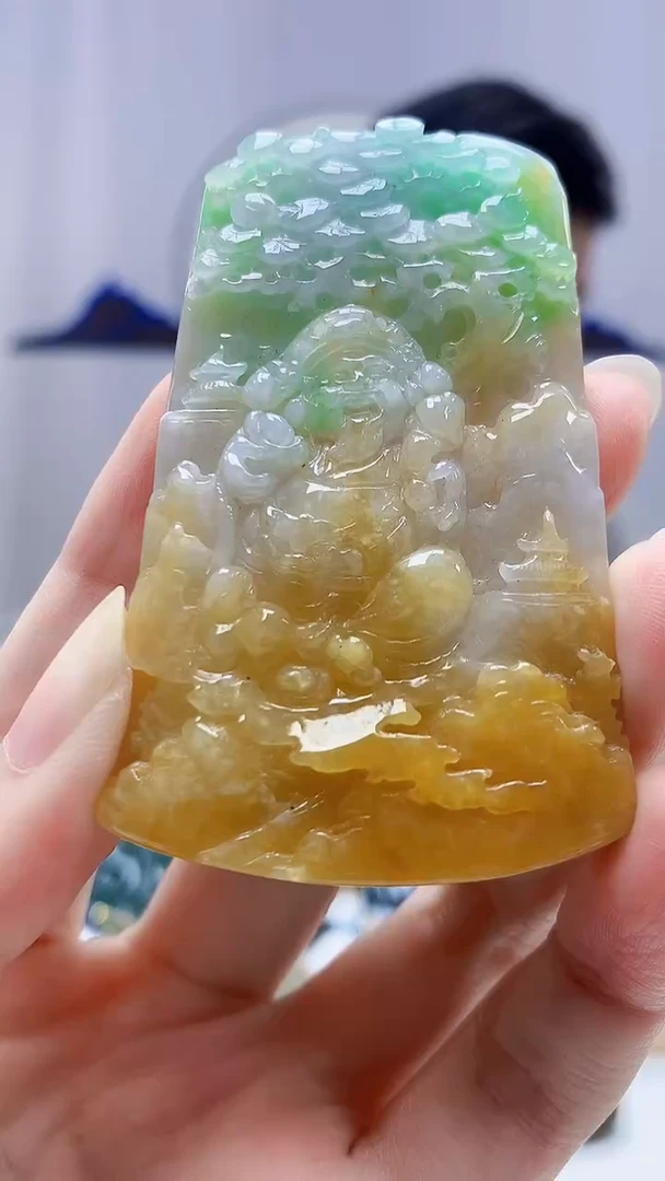 未镶嵌定制翡翠火*火4917zm-毛货挂件