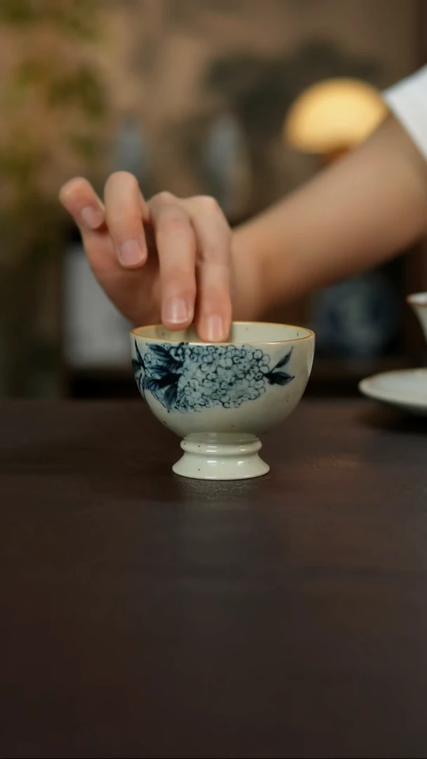 景德镇陶瓷杯碗柴烧多人