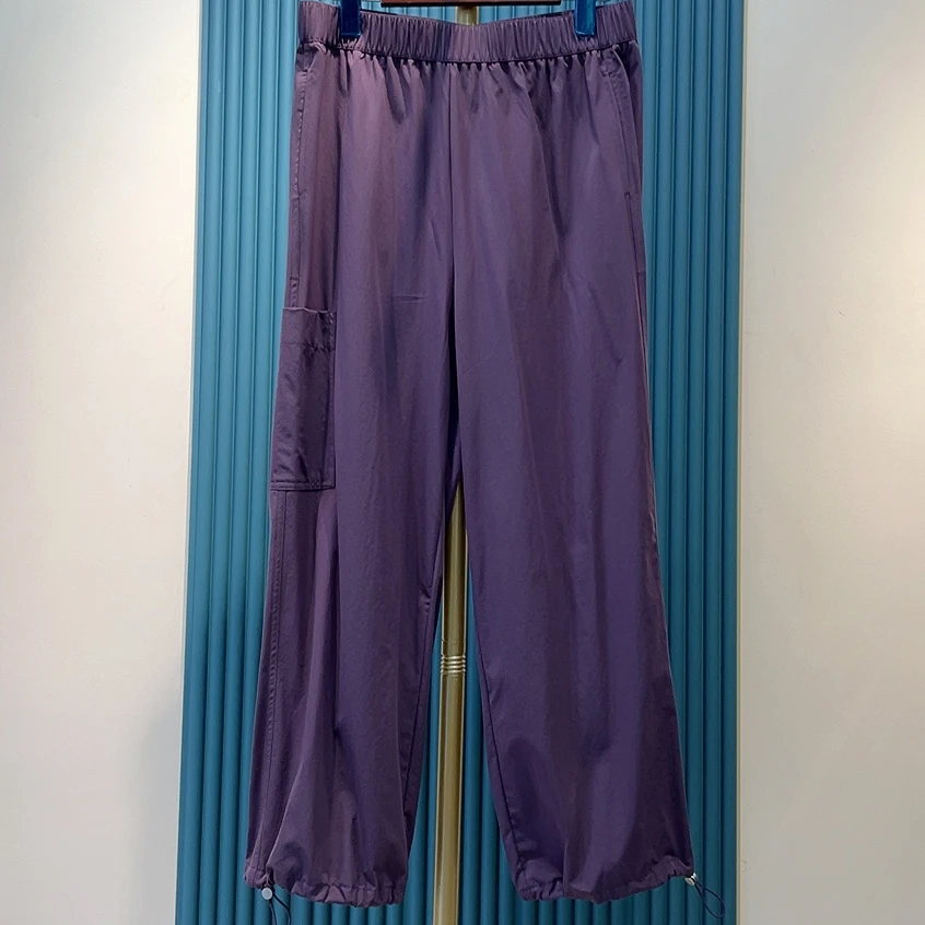 胖人坊/2025夏季新款大码女装时尚轻量慢跑裤  01336