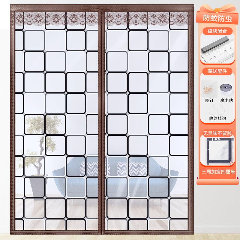 磁吸空调门帘店铺商用夏季保暖防风隔断帘透明自吸挡风pvc软皮帘