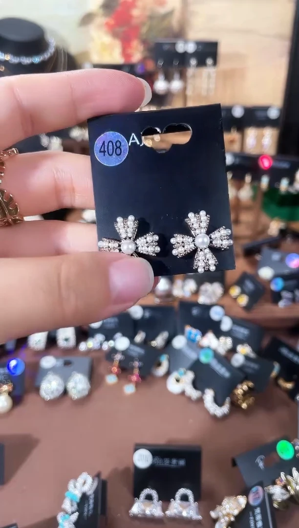 合金925银锆石豆408