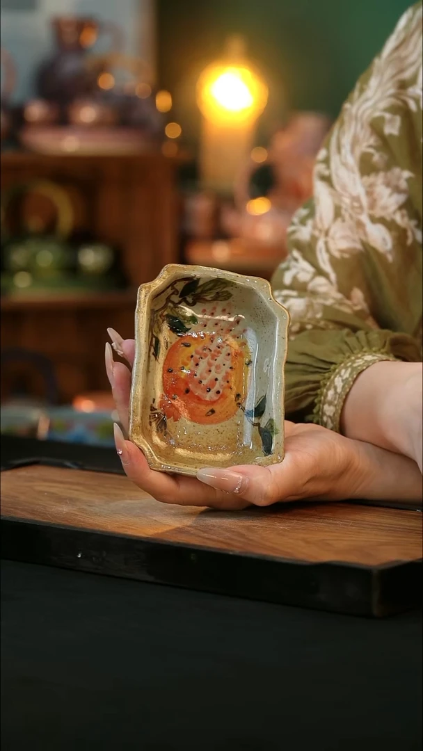 杯手绘心瓷陶瓷浮力