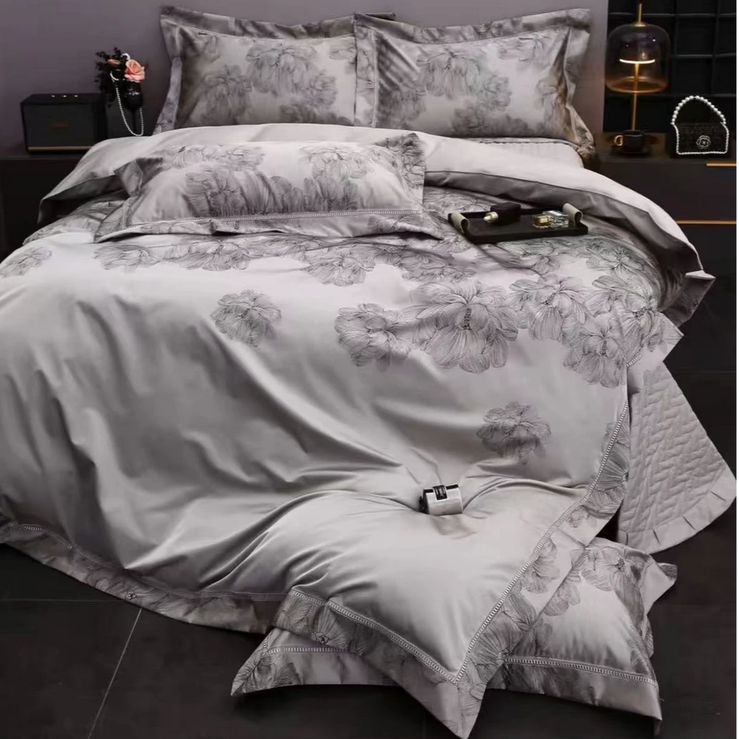 【专柜清仓】fqy高精密提花被套床盖款四件套-哈格里斯