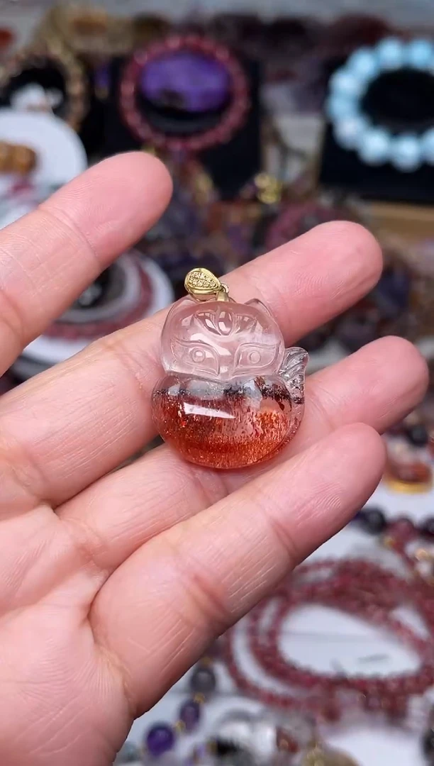 颈饰18K金镶嵌水晶【百晶灵儿】定制款