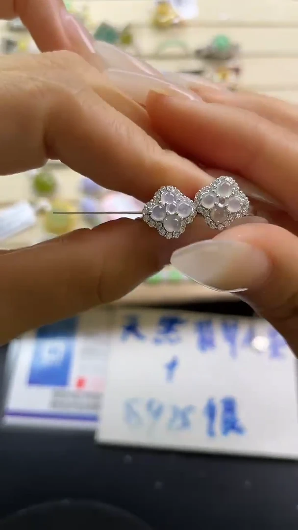 银S925镶嵌戒指翡翠翡翠 蛋面 银S925镶嵌