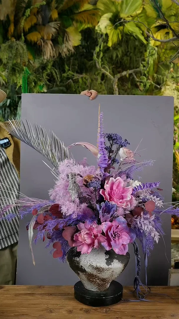 永生花一物一拍连花带瓶