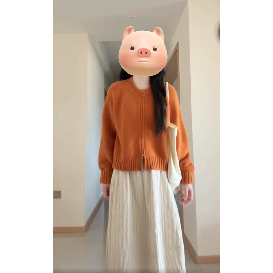 今年流行的漂亮套装独特超好看针织毛衣a字半身裙减龄搭配一整套