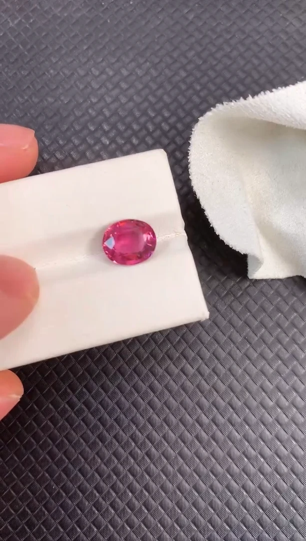 未镶嵌裸石碧玺天然粉色碧玺2.17ct