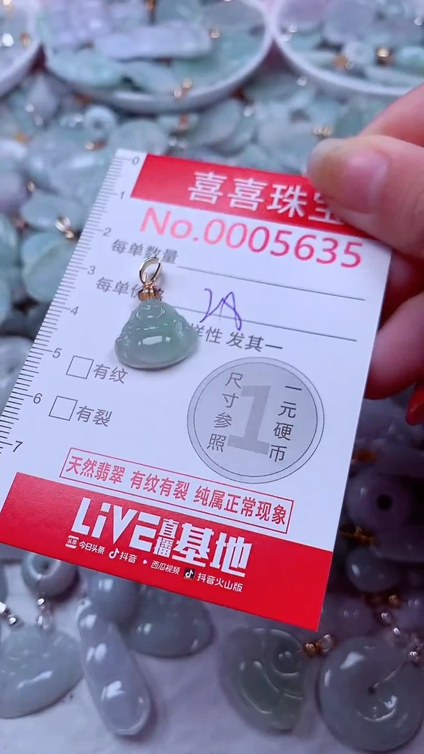 吊坠(不含链)未镶嵌翡翠5635