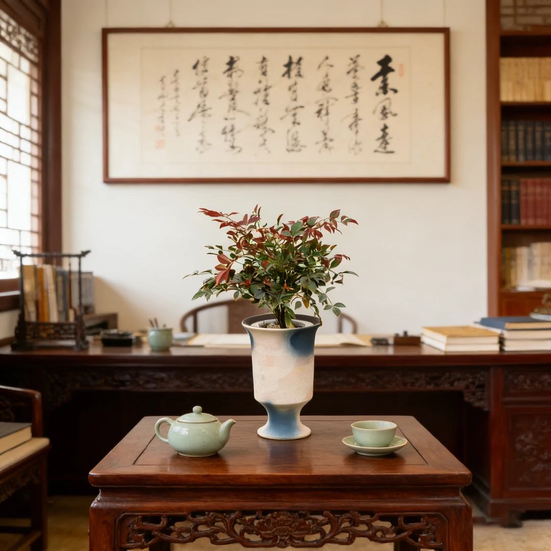 水榭花乡【纳兰专属】南天竹水培绿植桌面家居好养护简约四季常青