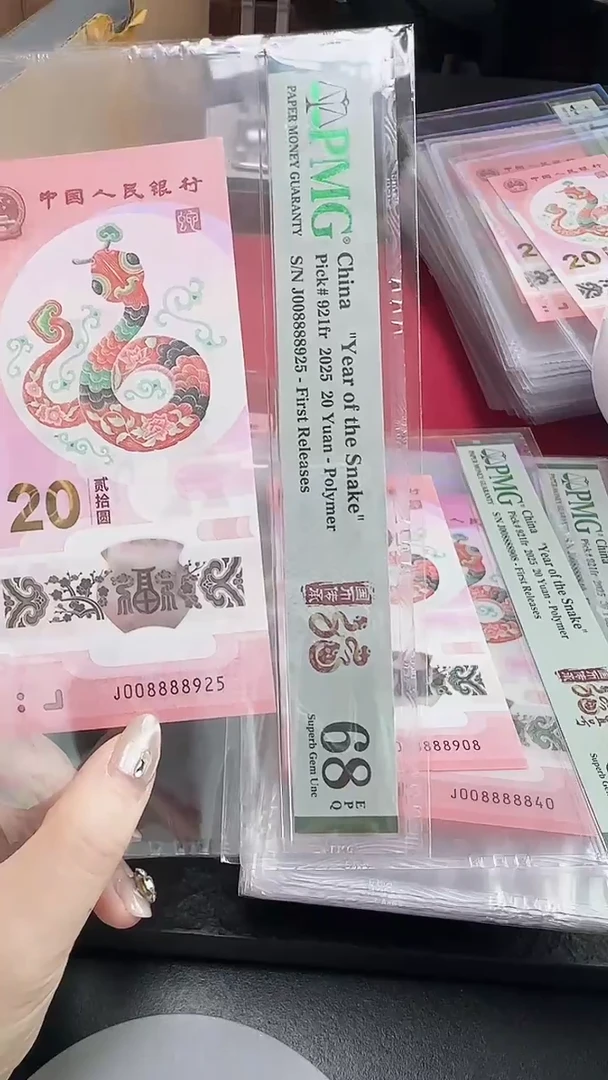 塑料PMG-蛇钞单张国币传承单张08888925