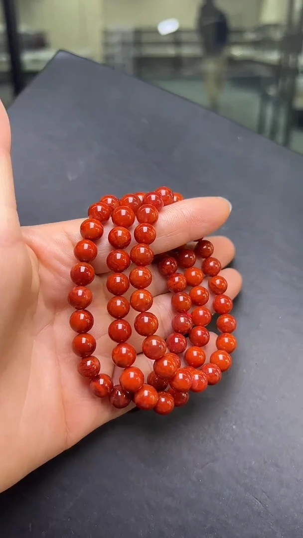 未镶嵌手串南红玛瑙多样性发一 瓦西南红手串8mm+ JP57855