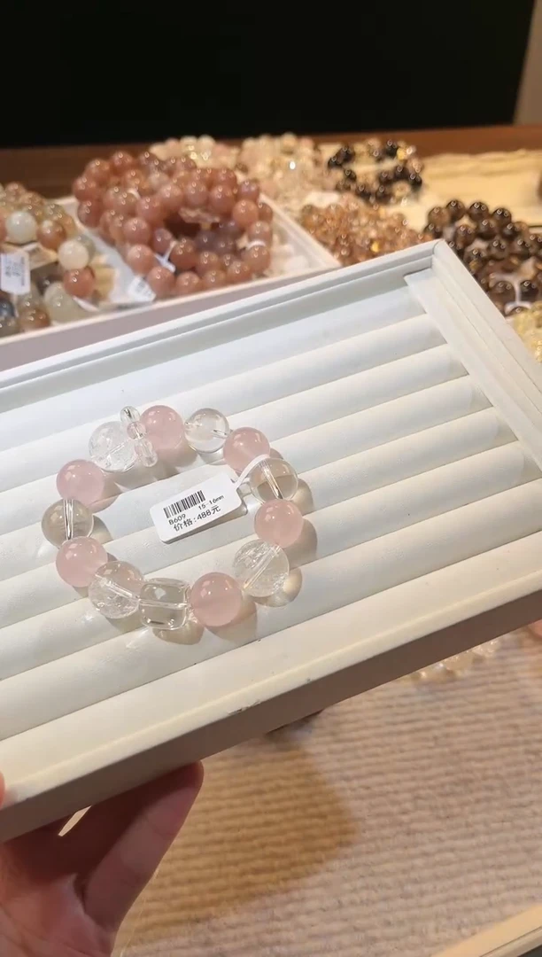 合成欧泊未镶嵌多样性发一Q96白茶冰粉15-16mm