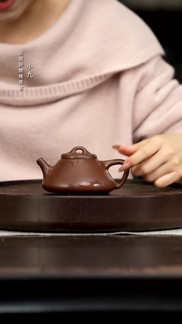 九DG69子冶石瓢-周陶艺老紫泥210