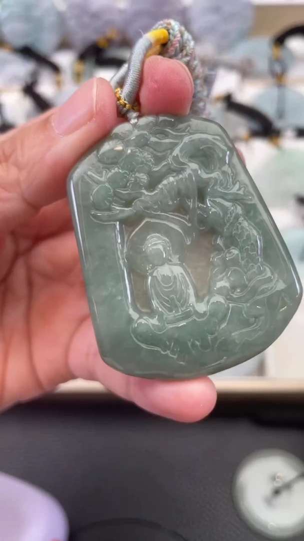 颈饰未镶嵌翡翠天然缅甸翡翠A货486