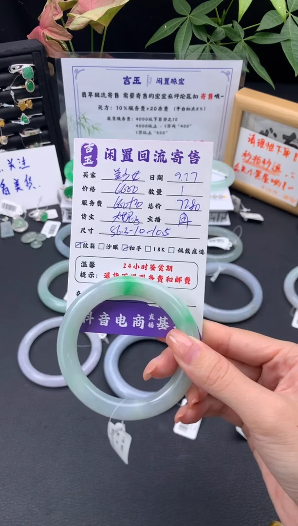 未镶嵌手镯翡翠5****女手镯