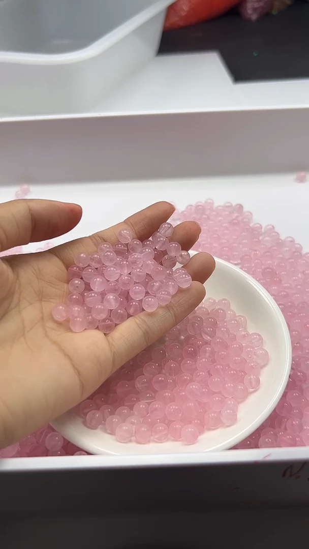 颈饰未镶嵌水晶w934粉水晶6mm*50颗