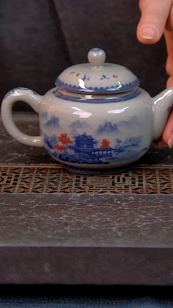 简装家用款1件套 老陶泥开片纹陶瓷茶具