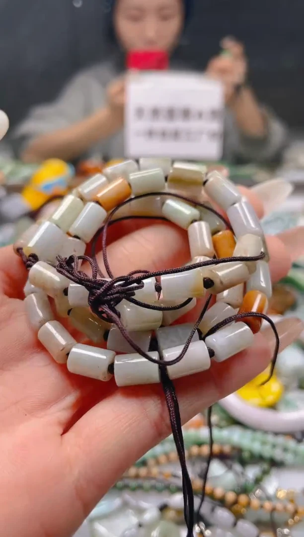 【闪购商品】翡翠颈饰未镶嵌5-6MM/J/翡翠A货一图一物