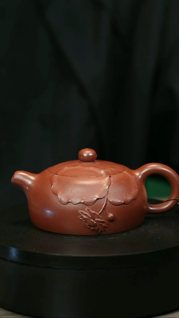 茶壶紫砂犀***生H2228荷叶半月