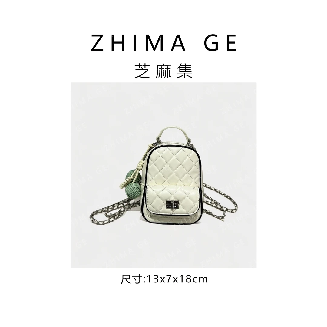 【芝麻集】ZT-D7215-海盐白RAIN.CUN.百搭腋下斜跨女包