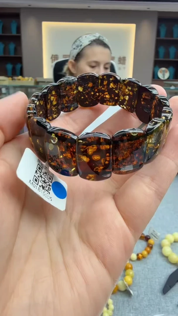 手链琥珀未镶嵌420秒拍号假一罚三