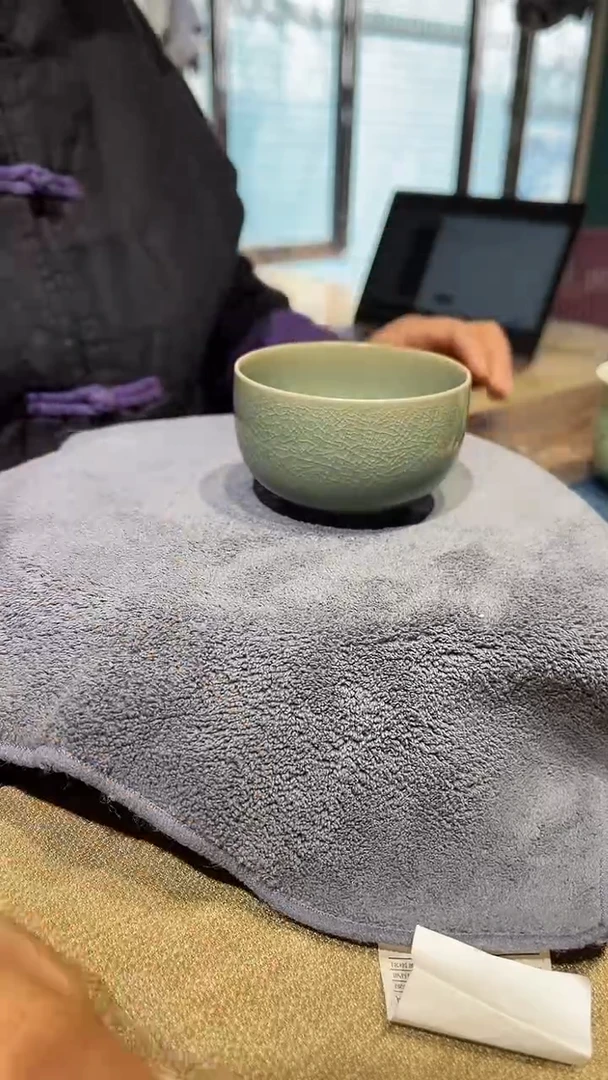 摆件瓷原生态原矿青绿罗汉