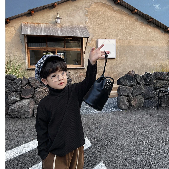 清【文文妈】男童冬季韩版打底衫时尚男孩新款百搭上衣HDM2001