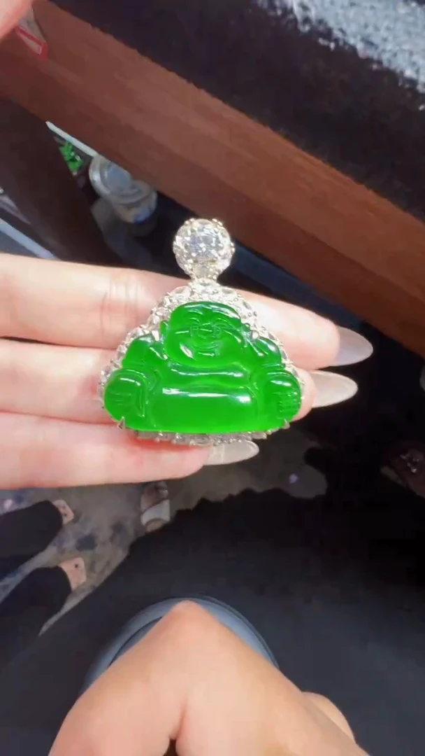 未镶嵌定制翡翠翡翠A货有轻微色差属于正常现象，佛公多样性发货1