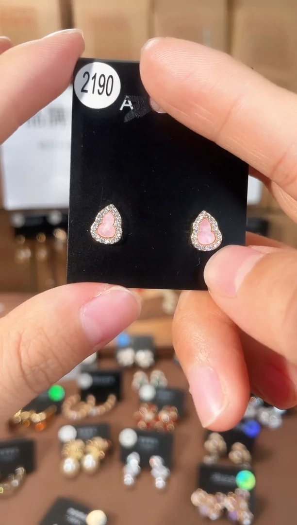 合金925银锆石豆2190